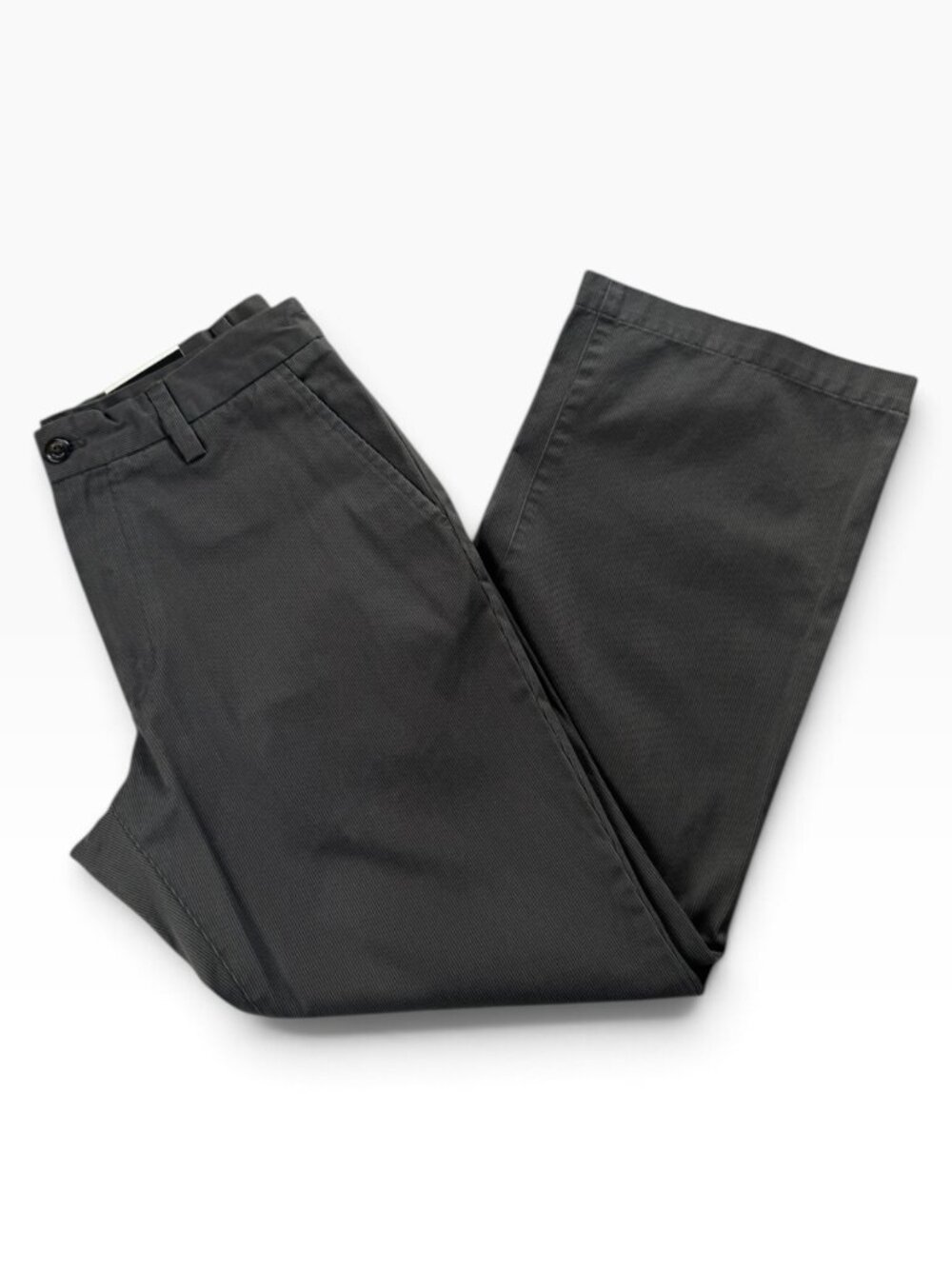 Banana Republic Mens 33x30 Gray Cotton Straight Leg Flap Pocket Pants 519637-001